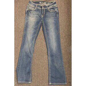 Wallflower The Luscious Curvy Bootcut Jeans Womens Size 9 / 28 Flap Pock
